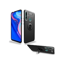 Huawei Y9 Prime 2019 Kilif Yüzüklü Tam Korumali Silikon Kapak 418885552
