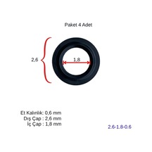 Plakalı Eşanjör Oring Conta Seti 4 Ad. 26 18 0,6