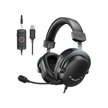 3,5 Mm Ses Jaklı Oyun Usb Kulaklığı, 7.1 Surround Ses, Çıkarılabilir Mikrofon, Ses Kontrolü, Ka