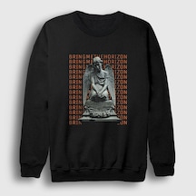 Presmono Unisex Angels Bring Me The Horizon Sweatshirt Siyah