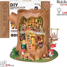 Rolife Dg179 Masal Ağaç Evi Fairytale Tree House Dıy Minyatür Maket Model Seti Mini Dollhouse 3d Model Kit Detaylı Dekoratif Hobi Seti 3d Puzzle Tiny House