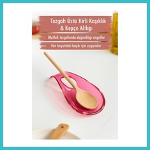 Bezos Akrilik Mürdüm Tezgah Üstü Kirli Kaşıklık & Kepçe Altlığı Dfnbez