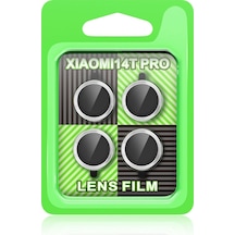 Xiaomi Mi 14t Pro Raze Metal Kamera Lens - Gümüş -