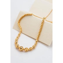 Latif Kuyumculuk 22 Ayar Altın Kalemli Süzme Toplu Kadın Kolye Lkkly1142