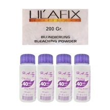 H.A.S Oksidan 40 Volüm 60 Ml X 4 + Lilafix Toz Saç Açıcı Oryal 200 G (512351624)