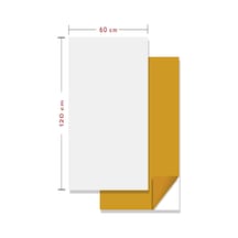 Kendinden Yapışkanlı Fayans Kaplama Pvc Karo Düz Beyaz Desen 60x120 Cm 0,72 M2 1 Adet Çok Renkli