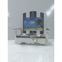 Ahşap Koltuk Sandalye Tasarım Fotoğraf Resim Çerçeve 22x22x11