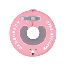 Yifomall Mambobaby B502 Şişirme Gerektirmeyen Bebek Yüzme Boyun Halkası, 6-12 Ay İçin, Güvenli Ve Ayarlanabilir, Pembe Renk