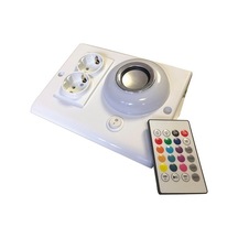 Müzik Çalar Dolap Ve Tezgah Altı Armatür Rgb Ledli Bluetoothlu Kumandalı Beyaz Ve 3 Mt. Kablolu Diğer