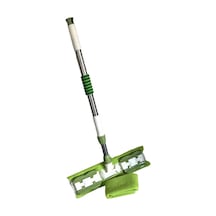 Yer Fayans Yüzey Temizlik Mikrofiber Döner Tablet Mop Paspas Yeşil