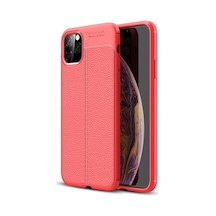 Apple iPhone Uyumlu  11 Pro Max Uyumlu Kılıf Auto Focus Kapak - Kırmızı