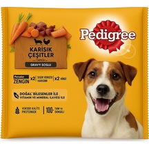 Pedigree Etli Seçenekleri 4'lü Poşet Köpek Paket Yaş Mam 400 G