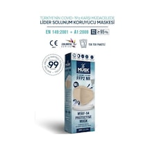 Musk Kf94 Kore Tipi Ffp2 Maske Krem Renk 10 Adet