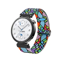 Bahar Serisi 18mm Esnek Kumaş Kordon Huawei İle Uyumlu Gt5 41mm/gt5 Pro 42mm/gt4 41mm İçin Terleme Karşıtı Nefes Alabilen Bileğe Göre Ayarlanabilen Elastik Kayış Çok Renkli