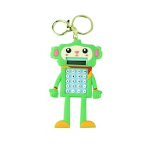Hesap Makinesi Robot Mini Anahtarlıklı Labirent Oyunlu Yeşil
