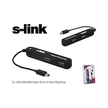 Sl-u92 Usb Mini 5pin M To 4 Port Otg Hup