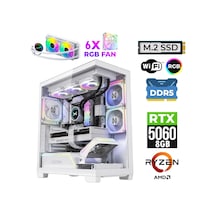 Xaser Clove X70 Ryzen 7 7800x3d 16gb Ddr5 Ram 1tb M.2 Nvme Ssd 8gb Rtx5060 Sıvı Soğutmalı Oyuncu Bilgisayarı 007