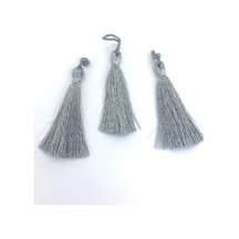 FdayAksesuar Gümüş Simli Püskül 7 cm 5 Adet FRDY15536