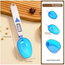 Fastbuy Dijital Baharat Tartısı Akıllı Kaşık S7 Mavi, 0-500g Ölçüm, 3 Kaşık Seti -