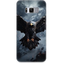 Samsung Galaxy S8 Uyumlu Uçan Savaşçı Kartal Desenli Silikon Kılıf