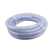 Duda Energy Hppvc100-7,6 M 25' X 2,5 Cm Id Yüksek Basınçlı Örgülü Şeffaf Esnek Pvc Boru Ağır Hizmet Uv Kimyasal Dayanıklı Hortum Su Yağı Abanoz