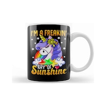 Sarcastic I M A Freakin Ray Of Sunshine Unicorn Kupa Bardak Porselen Karışık