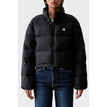 Calvin Klein Kapitoneli Su İtici Dik Yaka Şişme Mont Lv047h503gub1 Kadın Mont Lv047h503g Ub1 Siyah