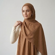 İpekçe Şal Caz 70 190 Kahve