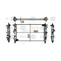 Radyatör Su Cruze 2011-2014 Astra J 2009-2016 A14net - B14net - A16let A - T