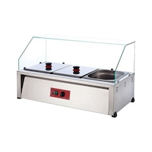 Işıkgaz Silverinox Endüstriyel Elektrikli Set Üstü 3 Gözlü Benmari-81253