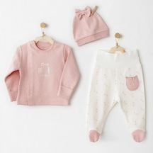 Andywawa 3'lü Bebek Zıbın Takımı Ac26086 Pembe Pink