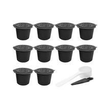 Metabagua 10 Adet Kahve Kapsül Filtresi Kaşık Fırçalı Siyah G6hyı2 Siyah