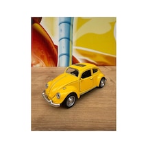 Vosvos Diecast Model Araba Wolkswagen Klasik Model Araba Beetle Vosvos Açılan Kapılar Sesli Işıklı Sarı