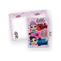L.o.l 14x20 Kilitli Hatıra Defteri Pembe