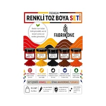 Toz Mum Boyası Seti 10 Cc 5'li Soya & Parafin Wax Için Kırmızı, Sarı, Siyah, Kahverengi, Turuncu Bkfab5ksrskht10g Çok Renkli