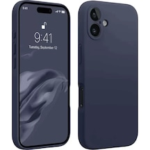 Newface Apple İphone 16 Kılıf First Silikon - Lacivert
