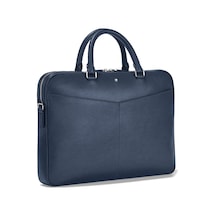 Mont Blanc Montblanc Sartorial Ultra İnce Belge Çantası 130095 Lacivert