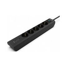 İnca Ipw-44tu 5 Port 2x Usb+ Type-c Akım Korumalı Led Tuşlu Priz 1.5m - Siyah