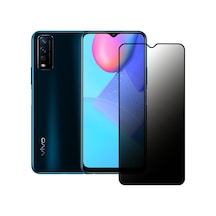 Vivo Y11S / Y20 Hayalet Privacy Gizli Cam Ekran Koruyucu Siyah