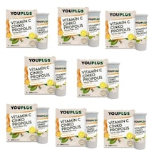 Vitamin C Çinko Propolis 20 Efervesan Tablet Limon Aromalı 20 Adet X8