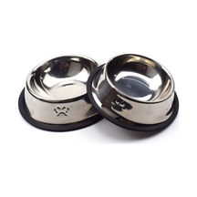 Paslanmaz Çelik Metal Mama Kabı 18 Cm. Çok Renkli