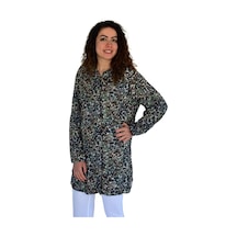 Kadın Kamufulaj Desen Viscon Gömlek Bgl-st04240 Haki