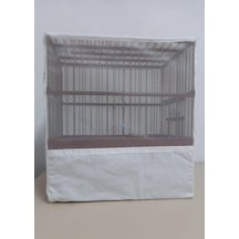 Ahşap Kafes Örtüsü Komple Kapalı Fermuarlı 27 x 30 x 17 CM