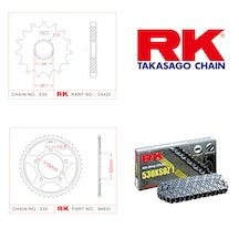 Kawasaki ZZR 1400 Rk X-ring Zincir Dişli Set 530 XSO-17/42T 2012 - 2016