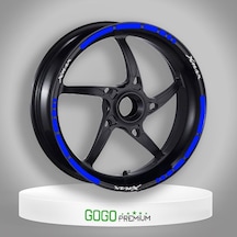 Reflektör Mavi I Yamaha Xmax Uyumlu 1 Set Jant Şeridi