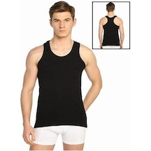 Tutku Erkek Ribana Spor Atlet 2'li Paket Siyah
