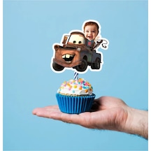 Arabalar Cupcake Pasta Süsü Kürdan 10 Adet 0