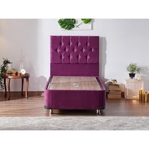 Nironyatak Niron Violet Baza Ve Başlık Seti - 90X190 Cm Tek Kişilik Sandıklı