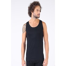 Hasyün Erkek Siyah Yün Askılı Atlet 001