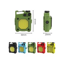 Sones Mini Anahtarlık Cob El Feneri Usb Şarj Edilebilir Manyetik Çalışma Işığı Açık Hava Kampı İçin Yeşil Çok Renkli